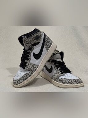 Nike Kids Air Jordan 1 Retro High OG “White Cement”